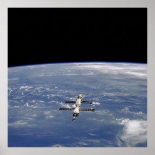 Poster Vue de la Station spatiale internationale depuis A