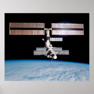 Poster Vue de la Station spatiale internationale depuis E