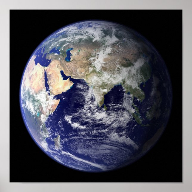 Poster Vue de la Terre depuis l'espace (Devant)