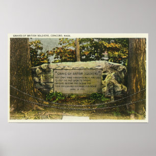 Poster Vue de la tombe des soldats britanniques