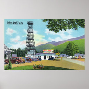 Poster Vue de la tour Indian Head et Indian Head