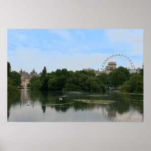 Poster Vue de lac st James