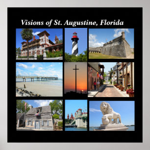 Poster Vue de l'affiche St Augustine Florida