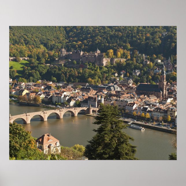 Poster Vue de l'Alte Brucke ou Vieux Pont (Devant)