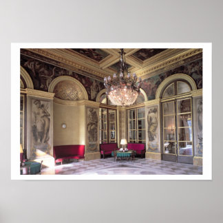 Poster Vue de l'antichambre avec représentation allégoriq