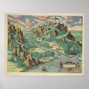 Poster Vue de l'antique Thessaly de l'Atlas