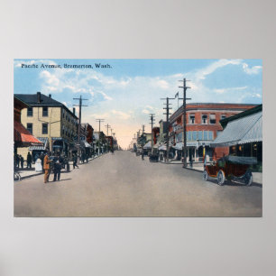 Poster Vue de l'avenue Pacifique