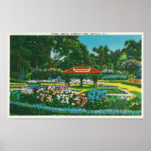 Poster Vue de l'emblème floral du parc Humboldt