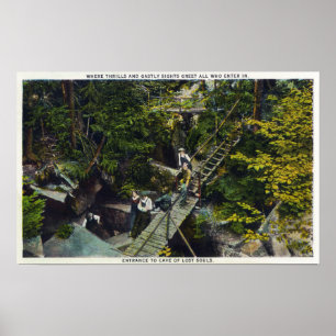 Poster Vue de l'entrée de la grotte des âmes perdues