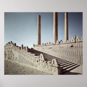 Poster Vue de l'escalier est de l'Apadana