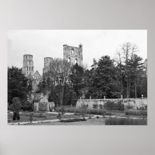 Poster Vue de l'extérieur d'église, c.1052-67