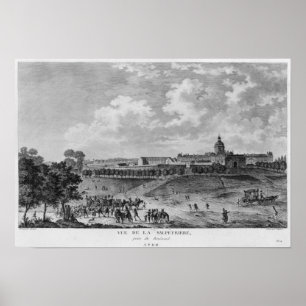 Poster Vue de l'hôpital La Salpetriere