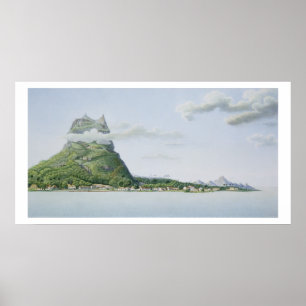 Poster Vue de l'île de Bora Bora, de 'Voyage auto