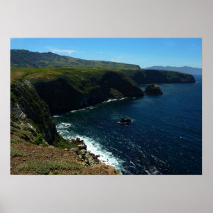 Poster Vue de l'île de Santa Cruz dans les îles du Channe