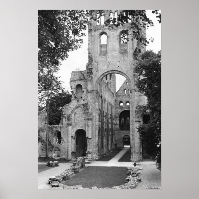 Poster Vue de l'intérieur de l'église, c.1052-67 (Devant)