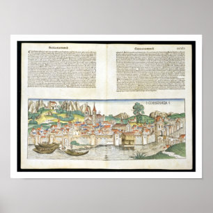 Poster Vue de l'oeil de l'oiseau sur la Constance de Nure