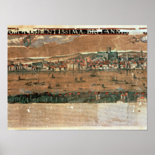 Poster Vue de Londres avec le cygne