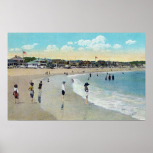 Poster Vue de Long Beach et Cape Ann