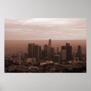 Poster Vue de Los Angeles