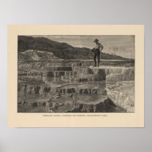 Poster Vue de Mammoth Hot Springs