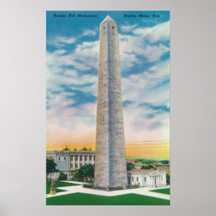 Poster Vue de monument de colline de soute