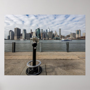 Poster Vue de New York depuis Brooklyn