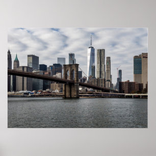 Poster Vue de New York depuis Brooklyn