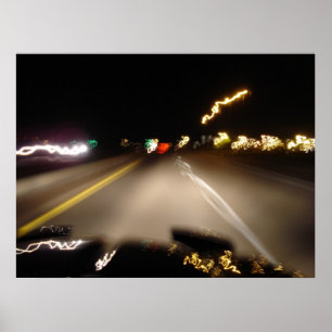 Poster Vue de nuit Trans Am