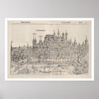 Vue de Nuremberg du Nuremberg Chronicle (1458)