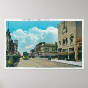 Poster Vue de parc StreetAlameda, CA 2