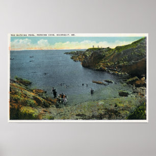Poster Vue de Perkins Cove, Scène de natation