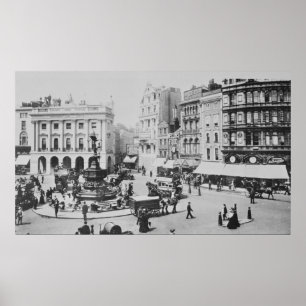 Poster Vue de Piccadilly Circus, c. 1900