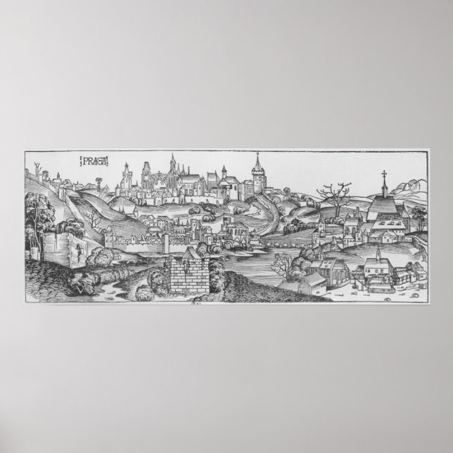 Poster Vue de Prague (Devant)