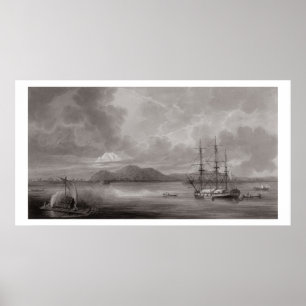 Poster Vue de Rio De Manille (lithographie)