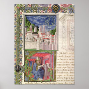 Poster Vue de Rome comme ville de Dieu
