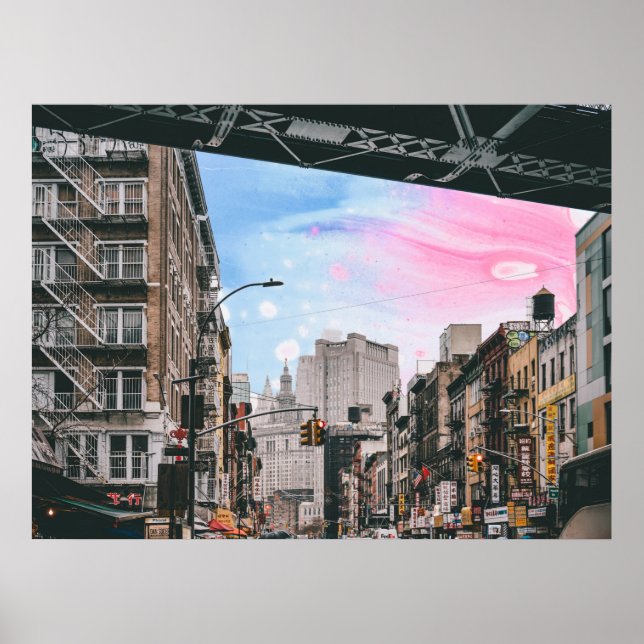 Poster vue de rue (Devant)