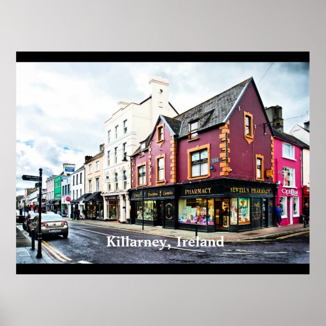 Poster Vue de rue de Killarney, Irlande (Devant)