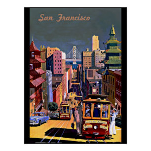 Poster Vue de San Francisco