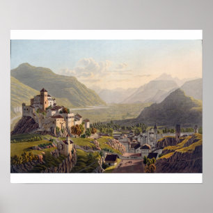 Poster Vue de Sion, illustration de 'voyage Pittoresqu