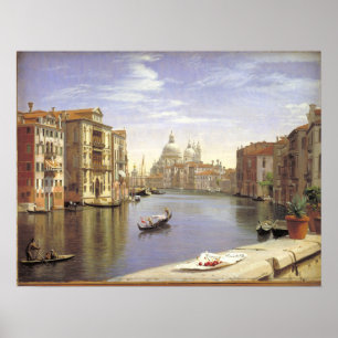 Poster Vue de Skovgaard sur le Grand Canal, Venise