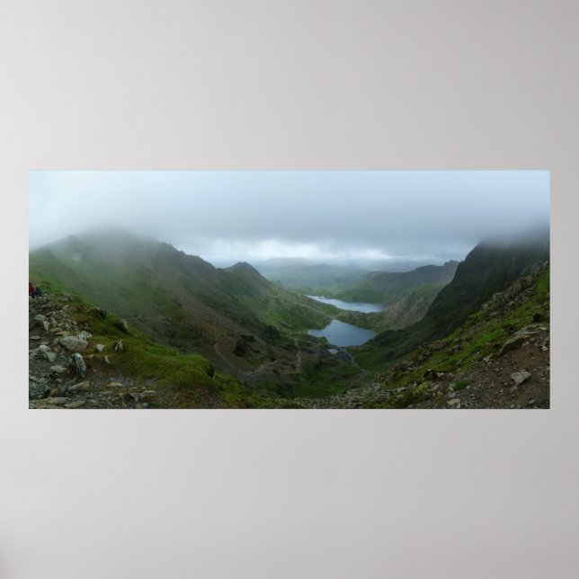 Poster Vue de Snowdon - Panorama (Devant)
