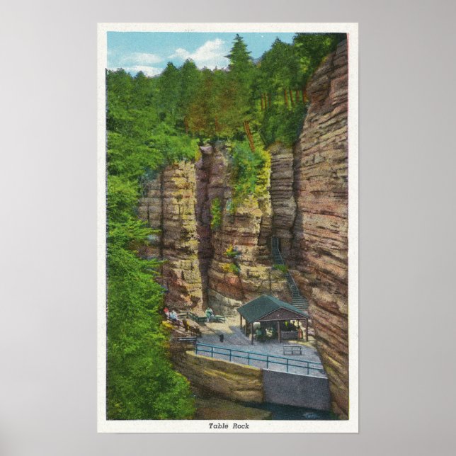 Poster Vue de Table Rock (Devant)