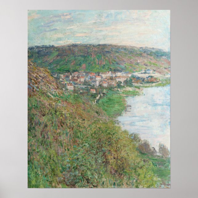 Poster Vue de Vétheuil (1880) par Claude Monet (Devant)