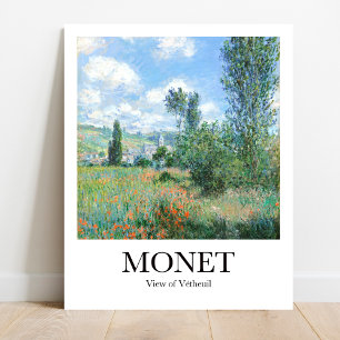 Poster Vue de Vétheuil par Claude Monet