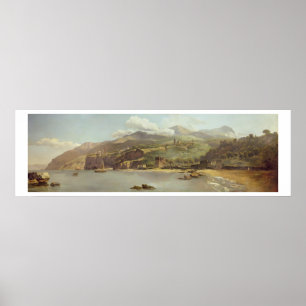 Poster Vue de Vico Estense de Sorrente regardant vers