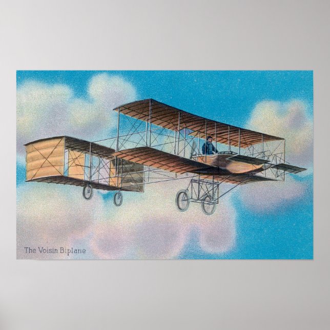 Poster Vue de Voisin BiplaneFrance (Devant)