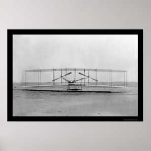 Poster Vue d'ensemble de l'avion d'un frère Wright 1911