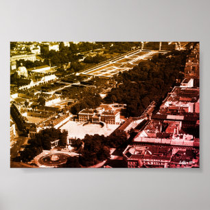Poster Vue d'ensemble du parc Belvedere à Vienne Autriche