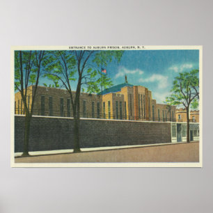 Poster Vue d'entrée de la prison d'Auburn