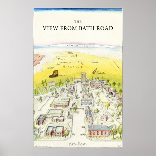 Poster Vue Depuis Bath Road (Devant)